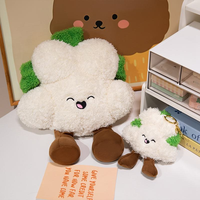 Peluche chou-fleur de dessin animé Kawaii, rembourrage en coton PP, peluche super douce, jambes brodées, cadeau d'anniversaire