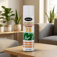 SPRAYMASTER Vente en gros Usine OEM 600ML Adhésif en spray auto-adhésif repositionnable 75 Colle adhésive en spray