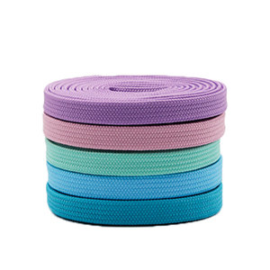 Lacets plats creux double couche en polyester 8MM personnalisés et colorés - Lacets pour baskets, chaussures en toile, skateboard, décontractées, vente en gros - Product Image 3