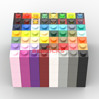 BEBRICKS Série de pièces de construction 3005 Briques 1x1 Blocs de construction Jouet Pièce de base MOC Ensemble de plaques pour garçons et filles Créer