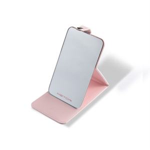 Cosmetic Stand Makeup <b>Rectangle</b> Compact Portable PU Leather Folding Mini Makeup <b>Mirror</b> - Product Image 4