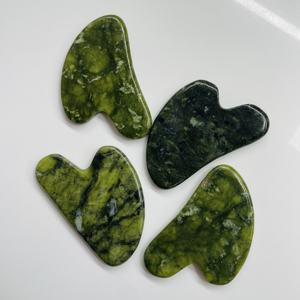 Planche à gratter en jade naturel, beauté du visage, massage universel des méridiens, tendon Guasha - Product Image 5