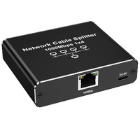Adaptador Ethernet de Alta Velocidad 1000Mbps, Divisor de Internet RJ45 1 a 2/3/4, Switch Gigabit Cat 6 para Laptop, PC, TV Box, Router