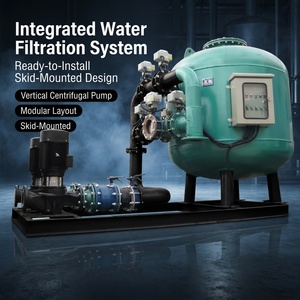 Pompe de filtration à sable pour piscine hors sol avec sable de quartz, filtration 20-100 microns, débit 6-300 m³/h pour piscine enterrée et aquarium - Product Image 2
