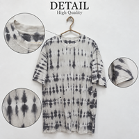 T-shirts Tie-Dye à Rayures en Gros Direct Usine 100% Coton Épais Uni Vertical Vêtements de Fabricant