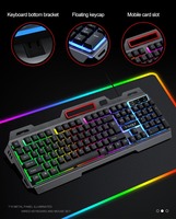 Komputer Layar Sentuh All-in-One T16 Terlaris dengan Keyboard Mekanik USB Portabel Virtual Laser untuk Tablet Produk Baru