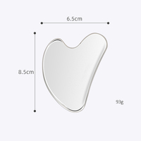 Vente directe d'usine - Outils de massage pour le visage et le corps - Grattoir facial - Planche Gua Sha en acier inoxydable 420