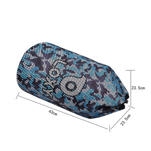 Sac à dos en polyester de marque personnalisée imprimé par sublimation bleue personnalisé sac à dos de sport à cordon de basket-ball avec maille - Product Image 2