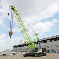 Grue à flèche articulée sur chenilles fiable ZCC550V 55T 209tm pour travaux de génie civil et levage de charges lourdes