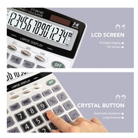 Calculatrices LCD de base CT-93914D en plastique, fonction standard, calculatrice, calculadora, personnalisée, finance, bureau, fantaisie, bureau