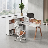 Bureau de direction ergonomique moderne SHUORAN en bois massif, hauteur réglable, tiroirs de rangement, usage commercial, garantie 5 ans