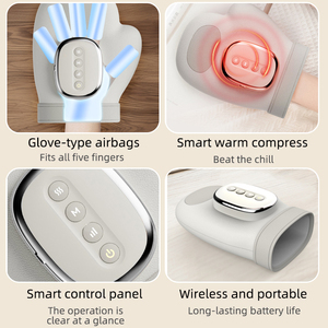 <strong>Wholesale</strong> OEM Cordless Vibrating <strong>Electric</strong> Hand Finger Massage Gloves Machine <strong>Electric</strong> Hand <strong>Massager</strong> With Heat and Compression - Product Image 3