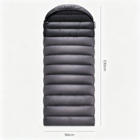 Sac de couchage compact pour adultes, rectangulaire, ultraléger, écologique, en duvet, pour le camping en plein air