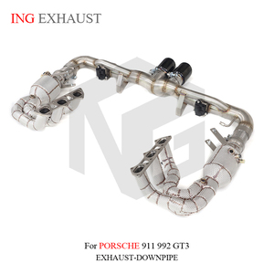 Collettori in Acciaio Inox 304 ING con Scarico Valvetronic e Valvola per Porsche 911 992 <span class=keywords><strong>GT3</strong></span> 4.0L 2021+ Ricambi Auto - Product Image 4