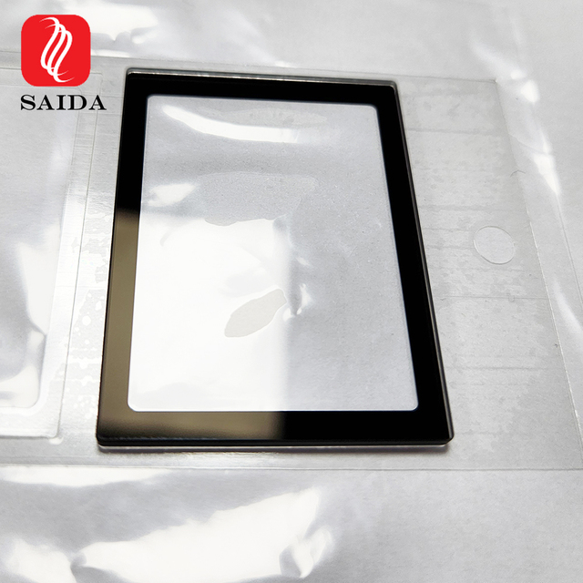 CCTV Camera Lens Cover Glass 95% High Transmittance Anti-Reflective Coated with UV Stable Black Enamel Border