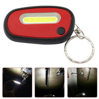 Senter LED COB Mini Saku Portabel Terang dengan Gantungan Kunci