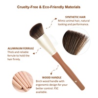 Set kuas Makeup Pink Premium profesional, sikat Foundation Concealer Eyeshadow Highlight alis kuas kosmetik 5 buah