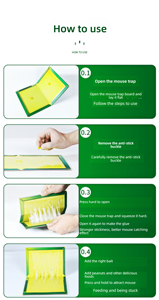 Inofensivo para los humanos Desechable Mouse Killer Glue Trap Sticky Rat Carton Board Mouse Trap Liquid Product Accessories - Product Image 5