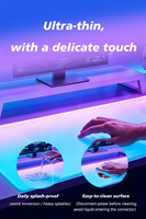 Alfombrilla de Escritorio RGB Ecosystem |   Diseñado para la configuración RGB completa |   Alfombrilla Ambiental de Superficie Completa que Sincroniza PC, Teclado, Ratón y Monitor
