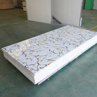 Décoration intérieure, panneau mural en PVC flexible imitation marbre, 1220*2440*3 mm, revêtement de protection UV, imperméable, écologique