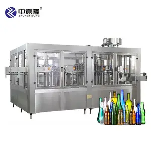 Oil Fully Automatic Hot Liquid Soda And Capping Juice Food Glass Bottle Filling Machine