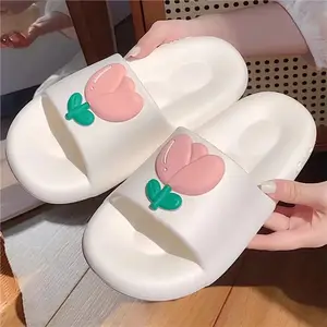 Cheap Slippers In Stock Cute Soft Sole Eva Rose Slippers Indoor Women Indoor Shoes For Ladies YTXNT36