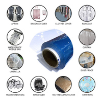Film PVC souple transparent en plastique transparent normal, rouleau de film PVC souple