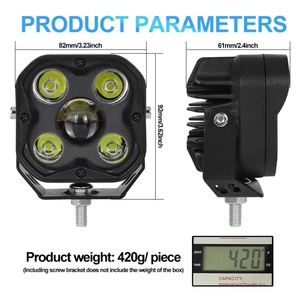Luz de Trabajo LED Cuadrada de 4 Pulgadas y 50W, Foco Blanco de 12V 24V, Lámpara Antiniebla para Motocicleta, Camioneta, 4X4, Accesorios para Auto - Product Image 5