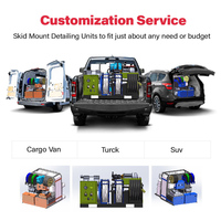 Machine de lavage de voitures portable 3Kw 150Bar 2200PSI 15L/min – Kit complet d'équipement de detailing pour la vente et l'exploitation de services de lavage de voitures mobiles