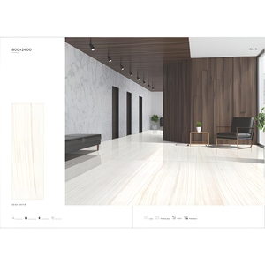 Losas de porcelana premium Vistaar de 800x2400 mm, estilo mármol Calacatta Statuario, baldosas de piedra sinterizada para paredes y pisos interiores. - Product Image 6