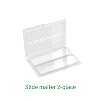 Laboratory Supplier Plastic Storage Microscope Slide Transparent 2/5 Place Slide Mailer