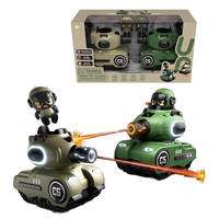Tanque de Batalla Infrarrojo de Juguete con Control Remoto para 2 Jugadores para Niños |   Tanque de Combate Inalámbrico