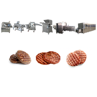 Ligne de traitement des galettes de viande en acier inoxydable, machine sanitaire de formage de galettes de burger