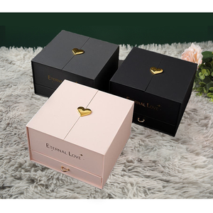 Contenitore regalo per confezione regalo in carta creativa per gioielli di fiori - Product Image 3