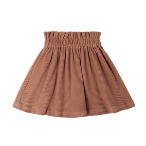 Ropa de Verano al por Mayor para Bebés y Niños Recién Nacidos, Vestido <span class=keywords><strong>Mini</strong></span> de Algodón Acordonado con Botones, Faldas para Niñas - Product Image 2