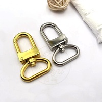 Anneau en D pivotant de 25 mm pour porte-clés, accessoires de bricolage pour la fabrication de sacs, boucle rotative pour sacs artisanaux