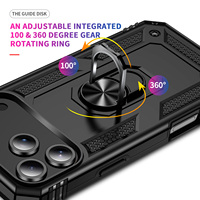 Coque de protection antichoc en TPU avec support magnétique et design blindé pour iPhone 18 Pro Max, compatible avec les modèles 17/16/15/14/13/12