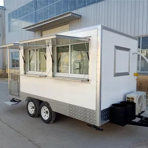 Мобильный хлебобулочный Фаст-Фуд Грузовик мороженое Remorque Продовольственная тележка прицеп Подержанный десертный продовольственный грузовик с кухней для продажи в Германии