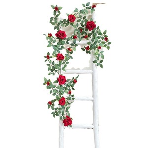 Rosas Artificiales Qianqi, Guirnaldas de Plástico, Flores Decorativas para Pared, Balcón, Boda, Decoración del Hogar - Product Image 5