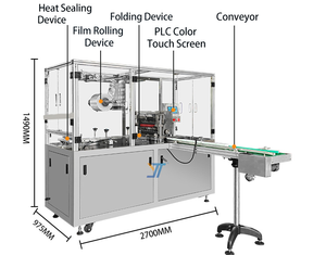 10 boîtes/ensemble, machine d'emballage entièrement automatique pour <span class=keywords><strong>film</strong></span> transparent OPP 3D, <span class=keywords><strong>film</strong></span> cellophane, boîtes à en-cas, boîtes à cartes érotiques - Product Image 4