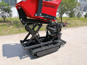 Nuovo Mini Dumper per carriola da 2023 500kg con Briggs stratton Mini Dumper da cantiere Mini trasportatore cingolato con <span class=keywords><strong>tippi</strong></span> idraulico - Product Image 4