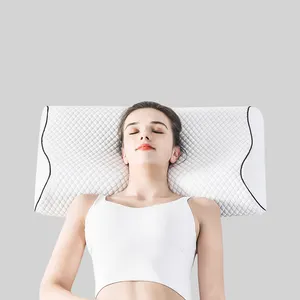 Memory Foam Pillow Manufacturer Orthopedic Ergonomic Cervical Bed Sleeping Memory Foam Pillow For Adult Sleeping