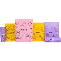 En stock Enveloppes d'expédition violettes écologiques Co-ex Ldpe Poly Mailers Sac d'expédition pour vêtements avec motif
