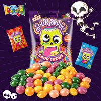 Groothandel 100g Inner Sour Skittle-s snoep deelzakje Vegan-vriendelijk Gemengde Fruitige Smaak Natuurlijke Kleur Kauwsnoep (Verpakking van 12)