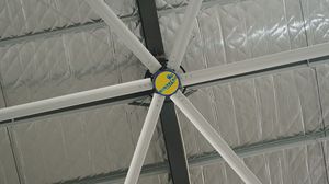 Ventilador de Techo Industrial de Alta Potencia de 12 Pies, Motor de CC sin Escobillas, Ventilador de Ventilación para Almacenes Gigantes, Ventiladores de Techo Industriales HVLS - Product Image 6