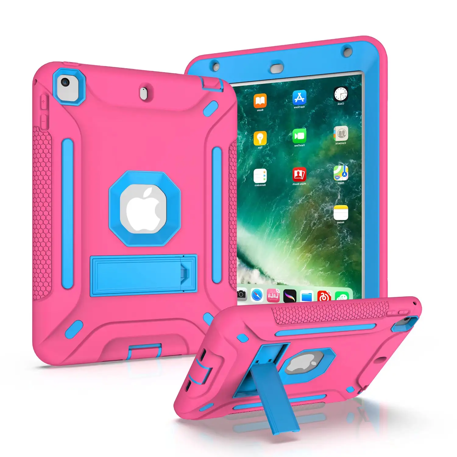 Funda protectora de alta resistencia a prueba de golpes para iPad Mini 4/Mini 5, 7,9 pulgadas, armadura híbrida resistente, carcasa con soporte incorporado para tableta