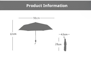 工場カスタム 8本骨 3つ折り 手動開閉 UVカット チェック柄 ポータブル耐風傘 ビジネス向け 晴雨兼用 ロゴ入り ビジネスギフト - Product Image 6