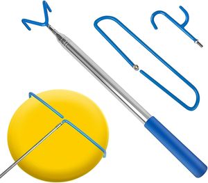 Disque de golf Retriever Pole Disques télescopiques Retriever 16ft Disc Golf Grabber Tool avec crochet en acier inoxydable durable - Product Image 2