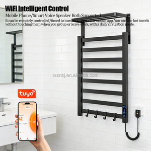 Rail chauffe-serviettes de salle de bain, échelle murale électrique chauffe-serviettes radiateur chauffe-serviettes support électrique - Product Image 6