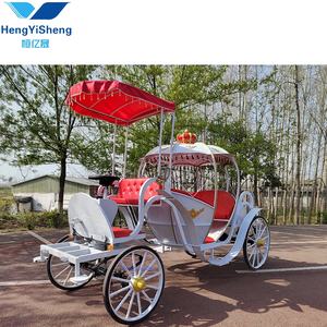 Asiento de cuero azul eléctrico Cenicienta calabaza carro de caballos/carro de calabaza eléctrico romántico carro de caballos - Product Image 6